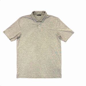 Levelwear Audi Gray Polo Shirt Mens Large Gray Heather Dotted Short Sleeve Golf